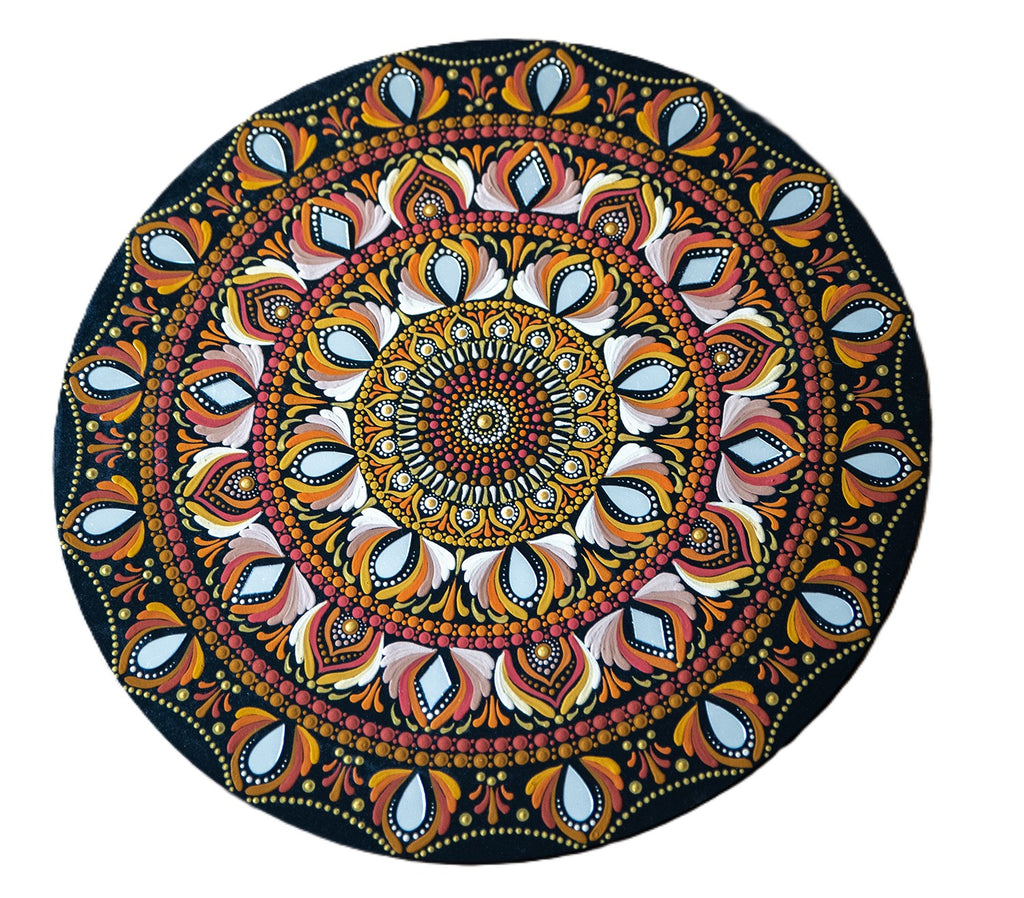Quadro de Mandala de 40cm inspirada no Outono