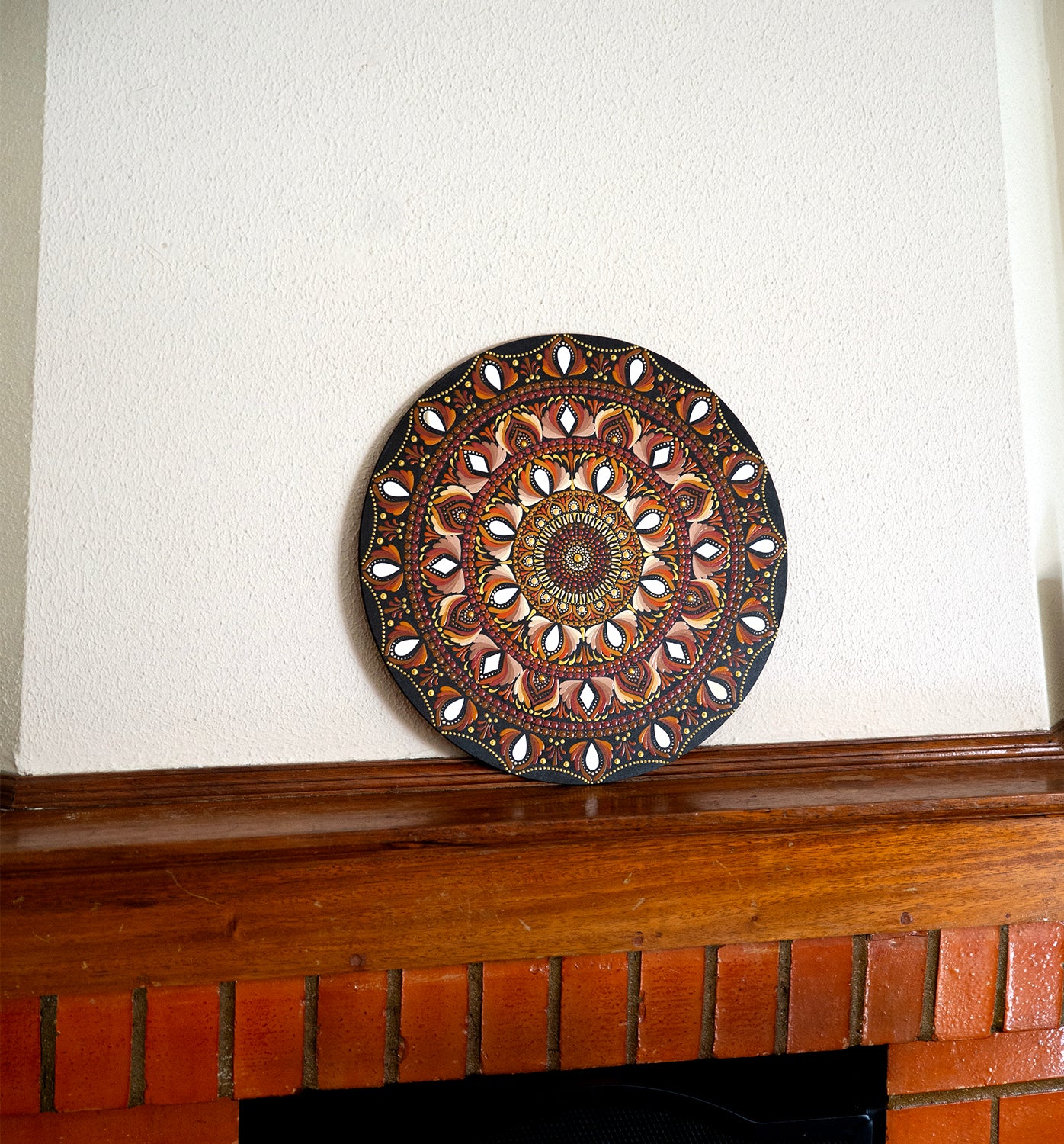 Quadro de Mandala de 40cm inspirada no Outono