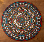 Quadro de Mandala de 60cm inspirada no Egito Antigo