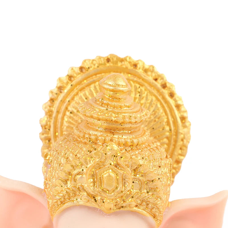 Estátua de Buda Ganesha, Senhor do Ouro (14cm)