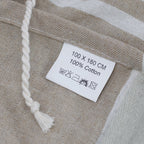 Toalha de algodão Pareô - 100x180 cm - Areia Quente