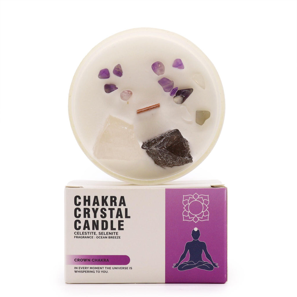 Velas de Cristal de Chakra  - Chakra da Coroa - Sahasrara