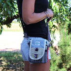 Mala de viagem Body-Cross em cânhamo natural e Jhari