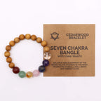 Pulseira de Cedro - 7 chakras