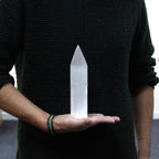 Torre de Selenita em Ponta de Lápis - 20cm