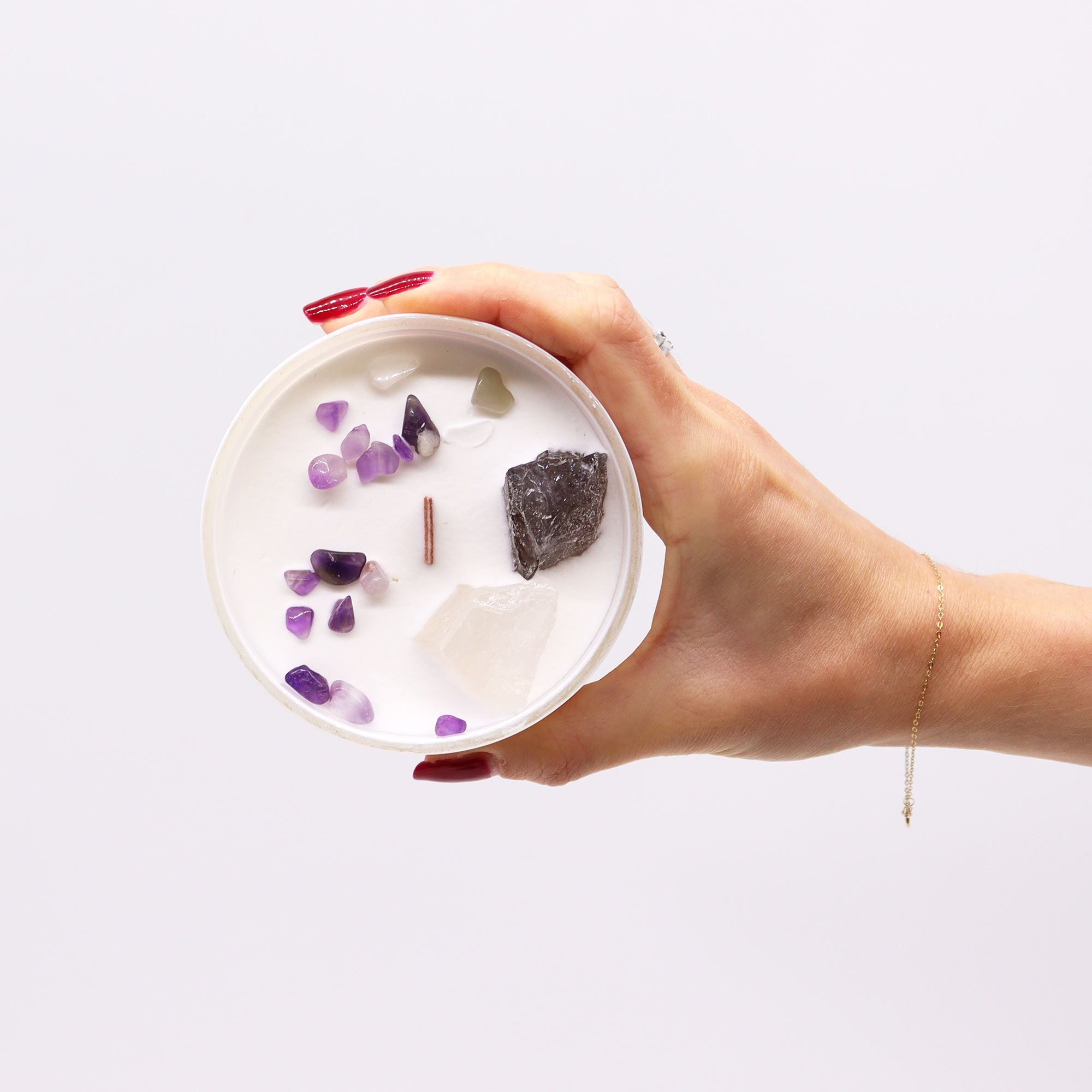 Velas de Cristal de Chakra  - Chakra da Coroa - Sahasrara