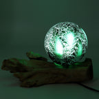Table lamp with crackled finish - Emerald green