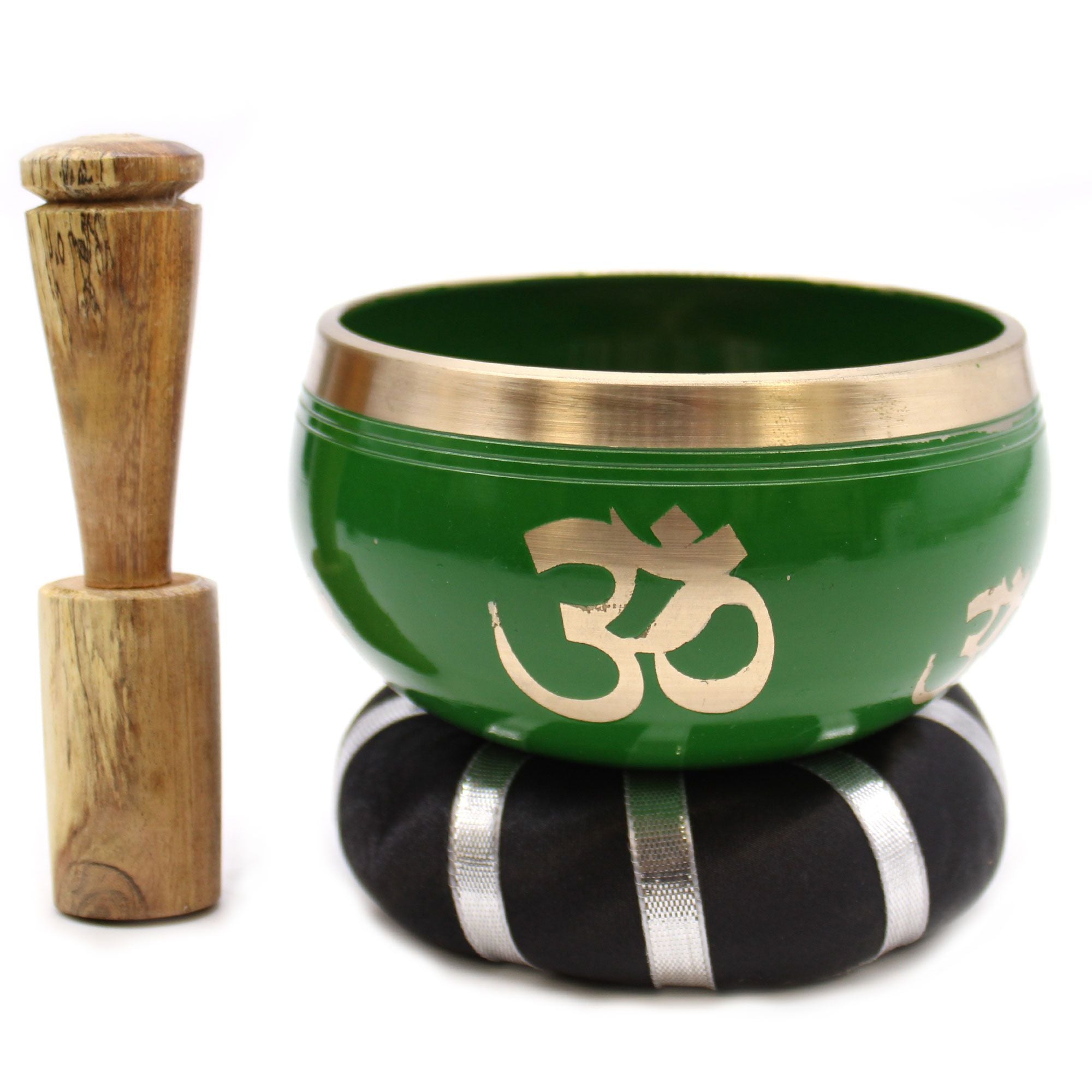 Conjunto de Taças Tibetanas - Árvore da Vida - Verde 10,7cm