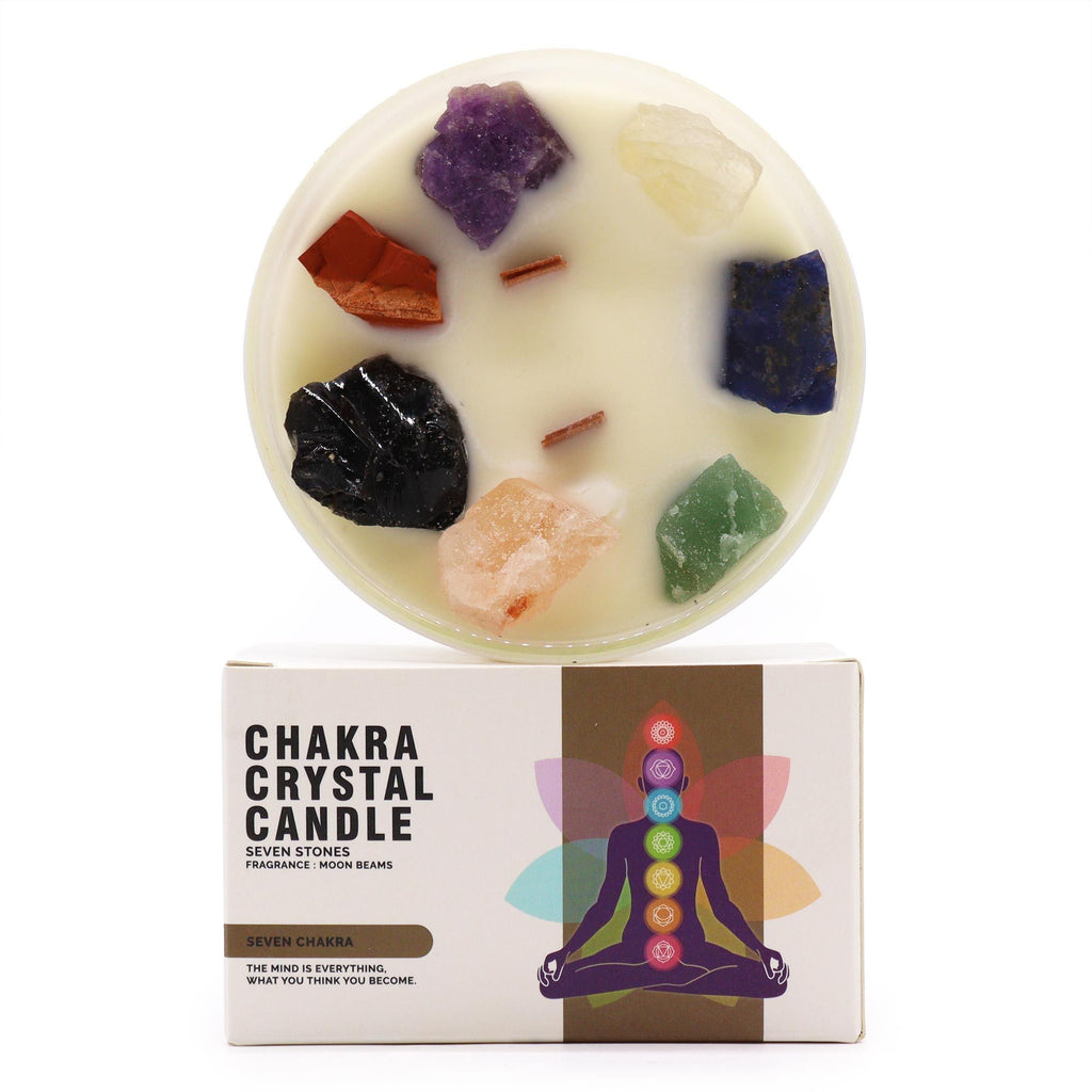 Velas de Cristal dos Chakras  - Sete Chakras