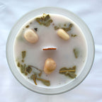 Vela de Menta e Pedra Preciosa da Lua - Crescimento Interior