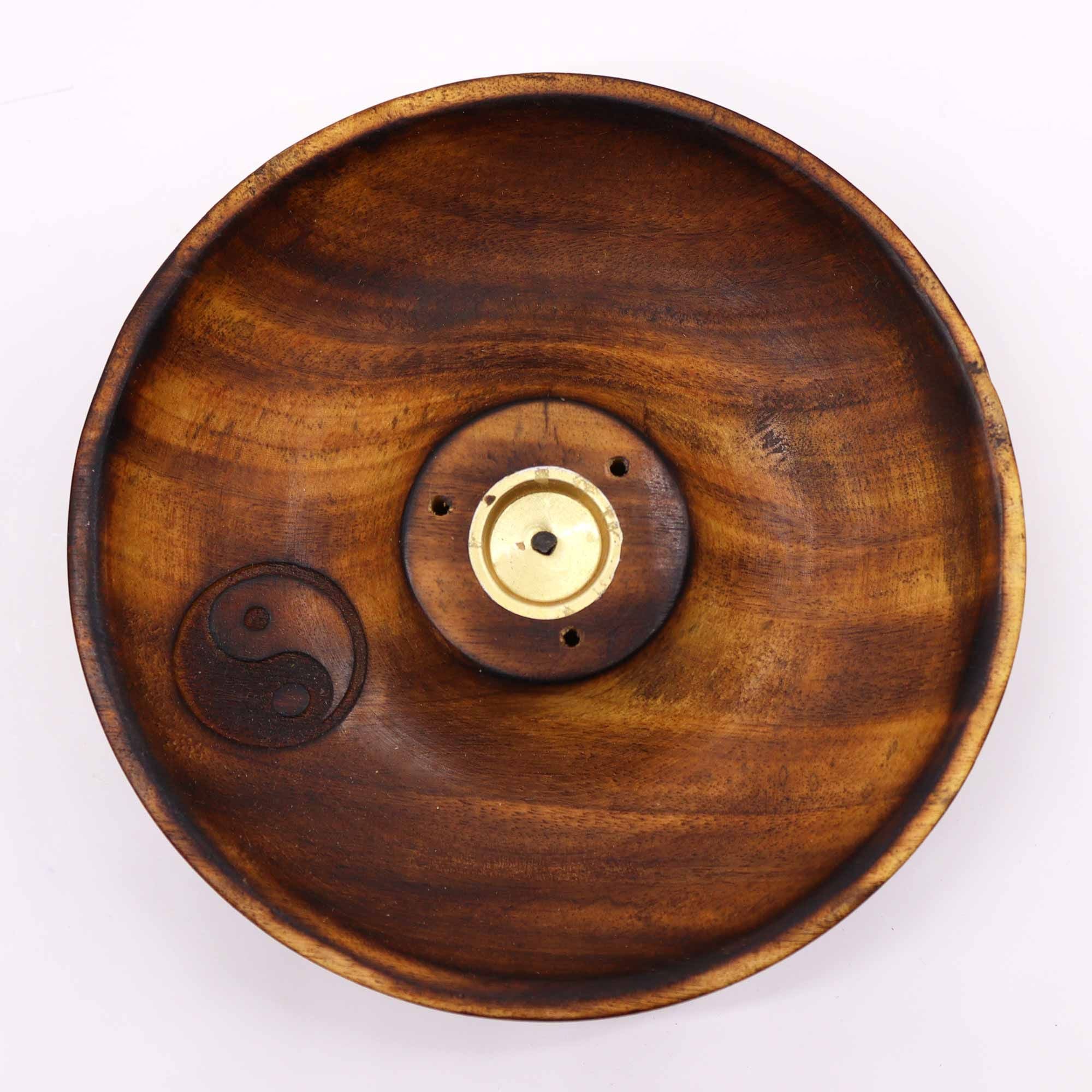 Porta incenso em disco para cones e varetas - Yin & Yang