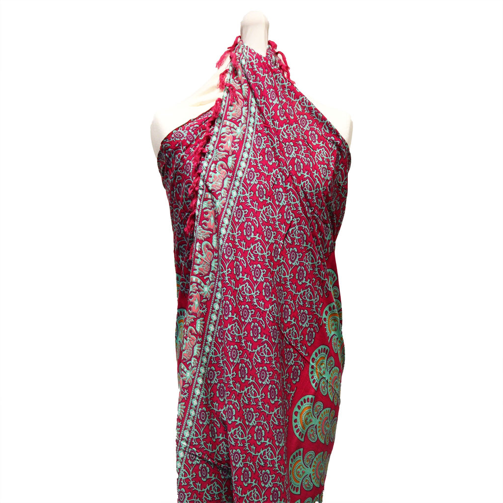 Pareôs de Mandela em verde azulado e roxo