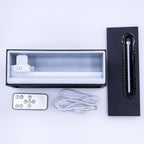 Difusor de aroma com efeito de chama e som de pássaros - USB preto - Mudança de cor