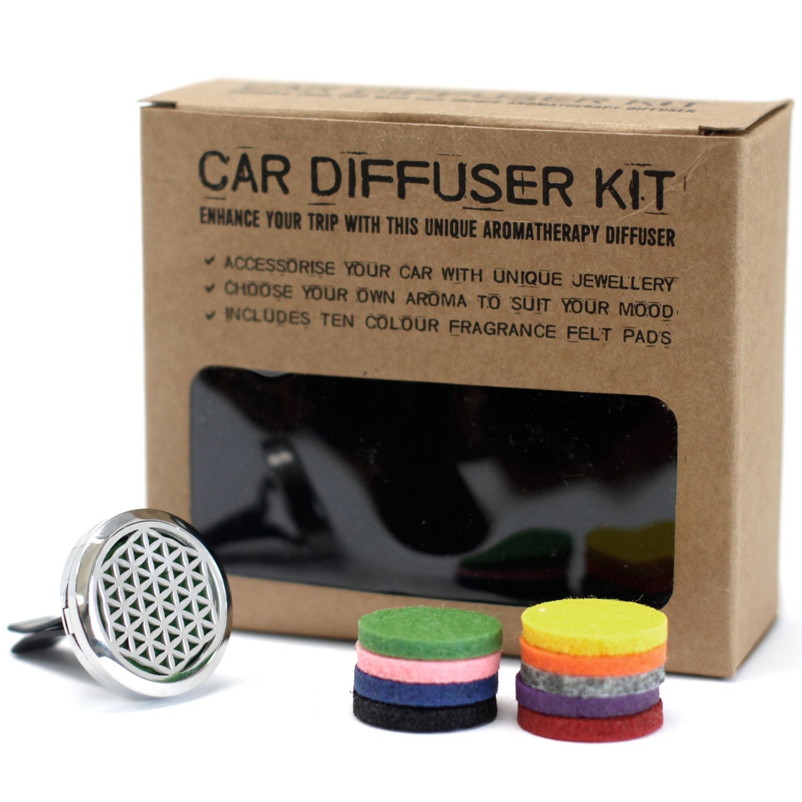 Kit difusor para carro - A flor da vida - 30mm