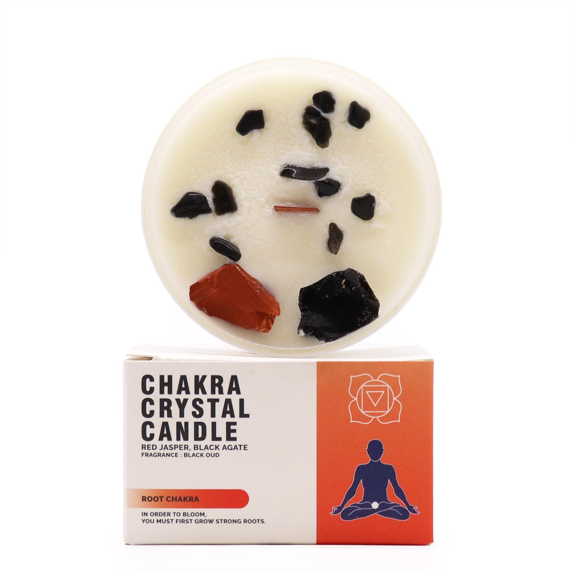Velas de Cristal dos Chakras - Chakra Raíz - Muladhara