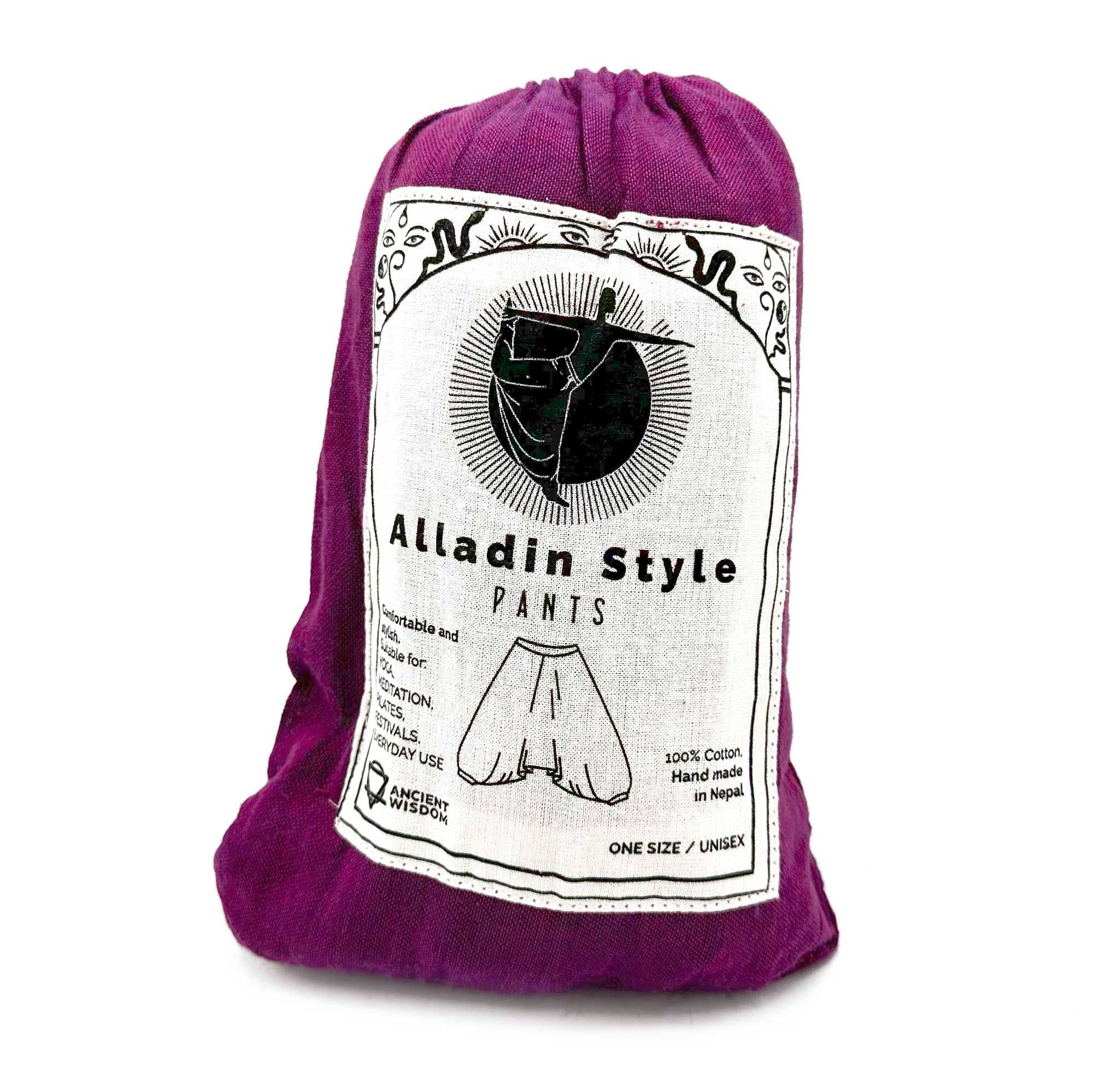 Calças de ioga - estampado Aladdin Himalayan em roxo
