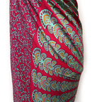 Pareôs de Mandela em verde azulado e roxo