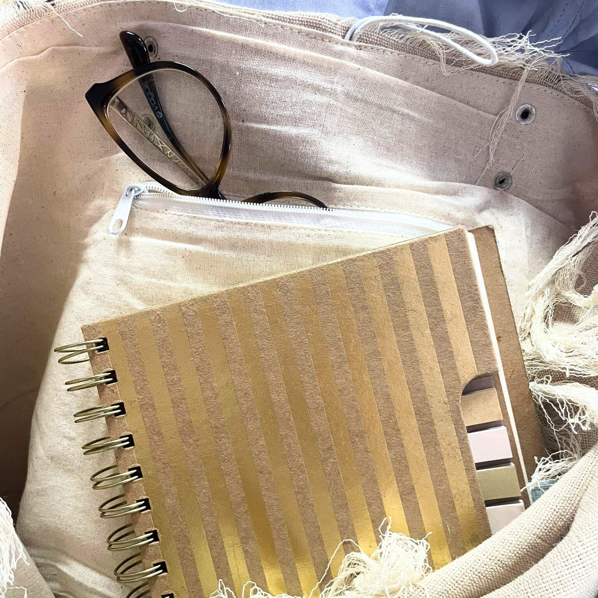 Bolsa Natural Alça de Couro - Flor da Vida