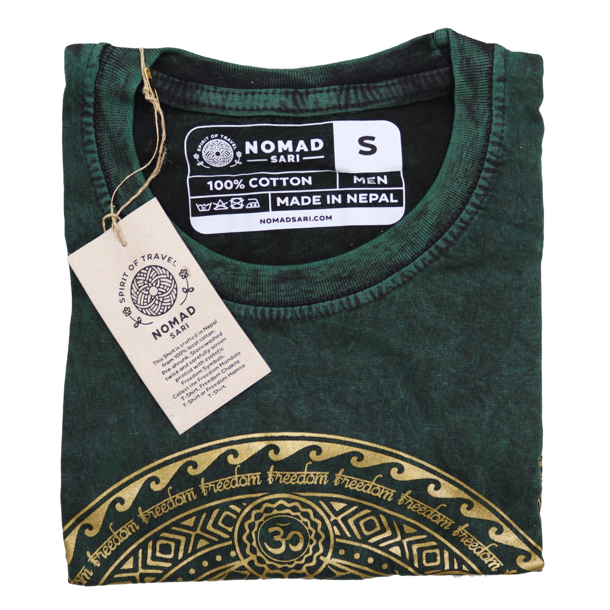 Camiseta Nomad Sari Pequena - Chakra - Verde