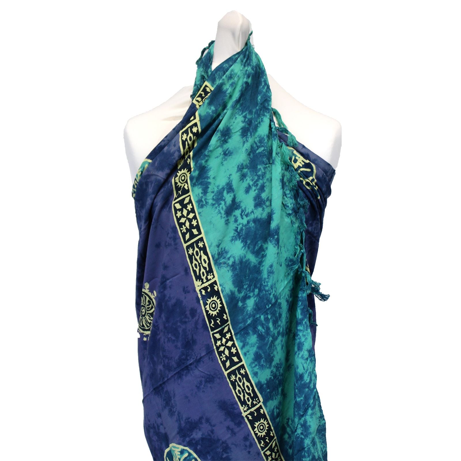 1x Pareô Celta de Bali - Moedas da Sorte (4 cores sortidas)