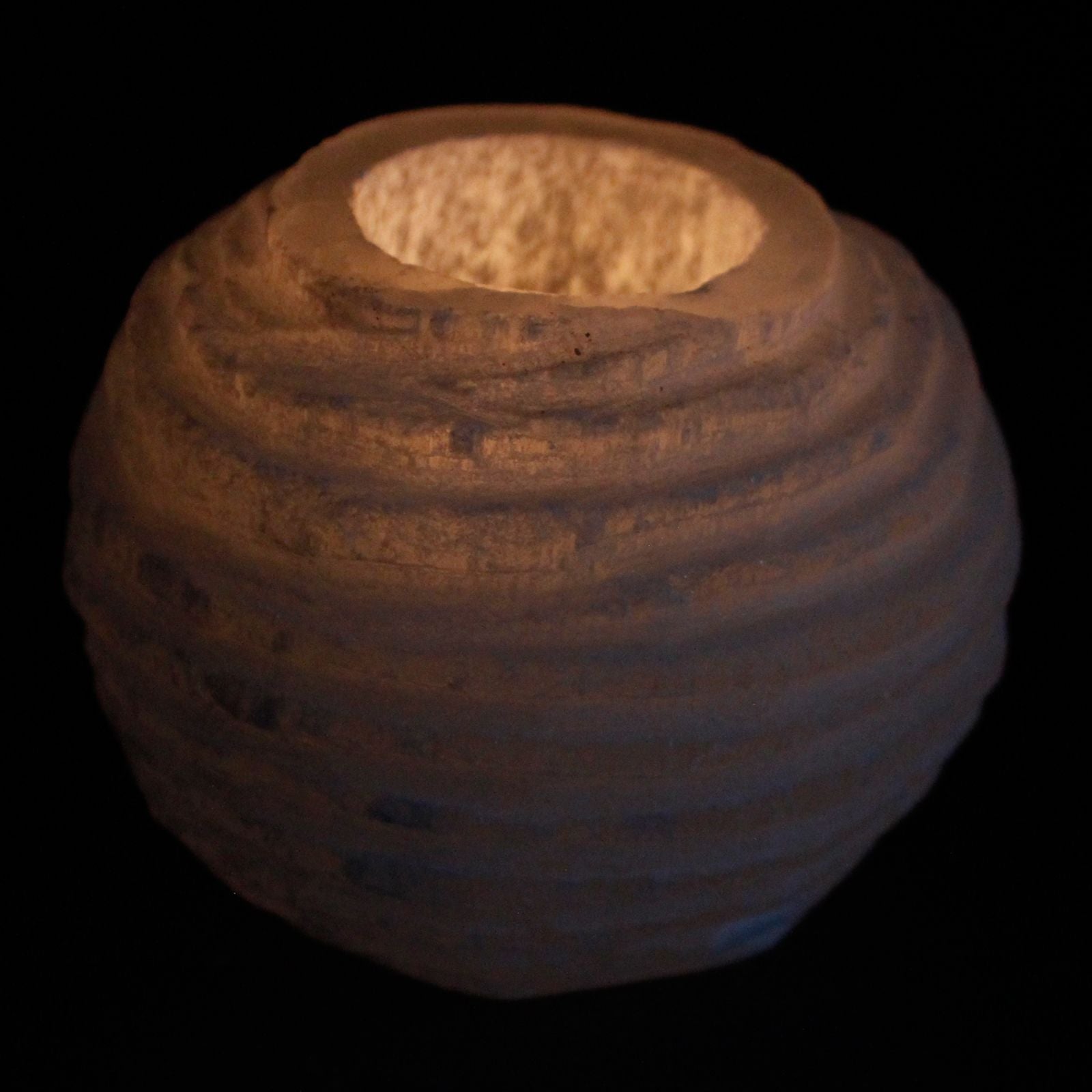 Candeeiro de Selenita Bola de Neve- 8cm