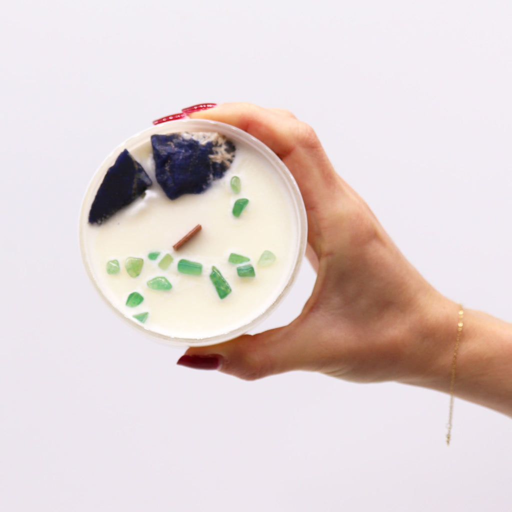 Velas de Cristal de Chakra - Chakra de la Garganta - Vishuddha