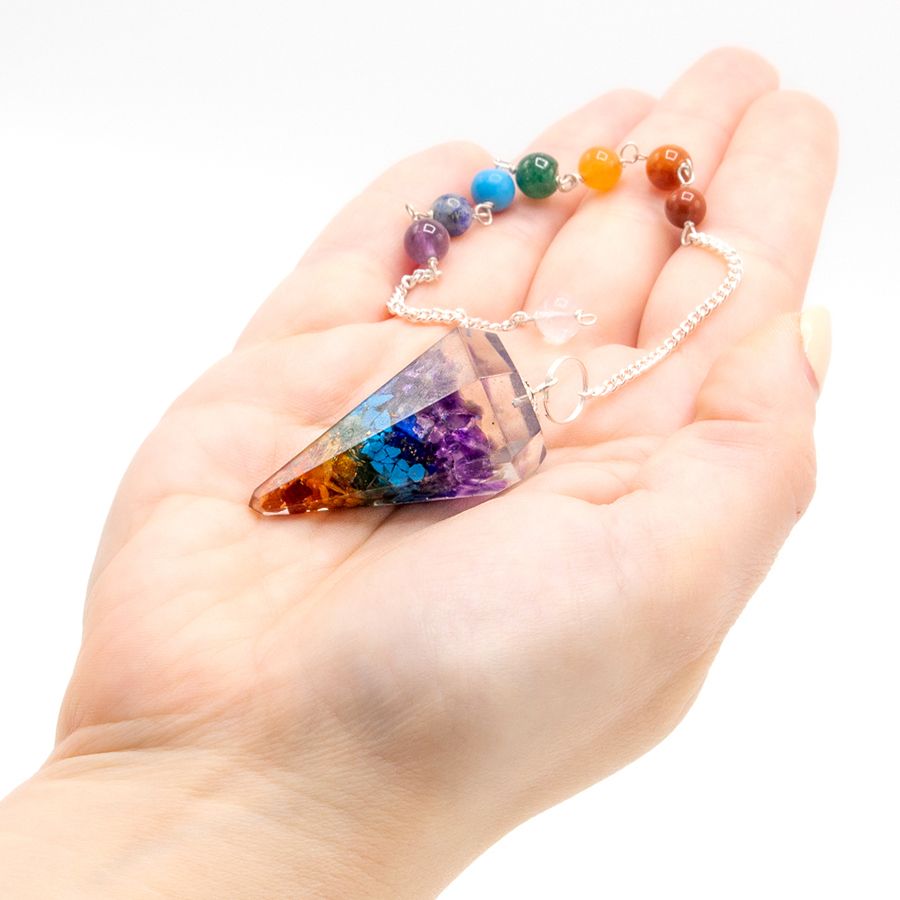 Pêndulo de Chakra de Poder de Orgonite - Chakra
