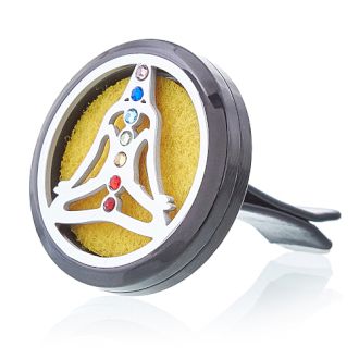Kit difusor para carro - Estanho yoga chakras - 30 mm