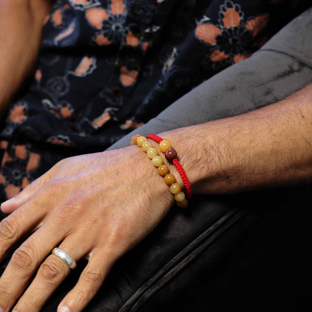 Pulseras de Doble Poder con Gemas - Aventurina Amarilla