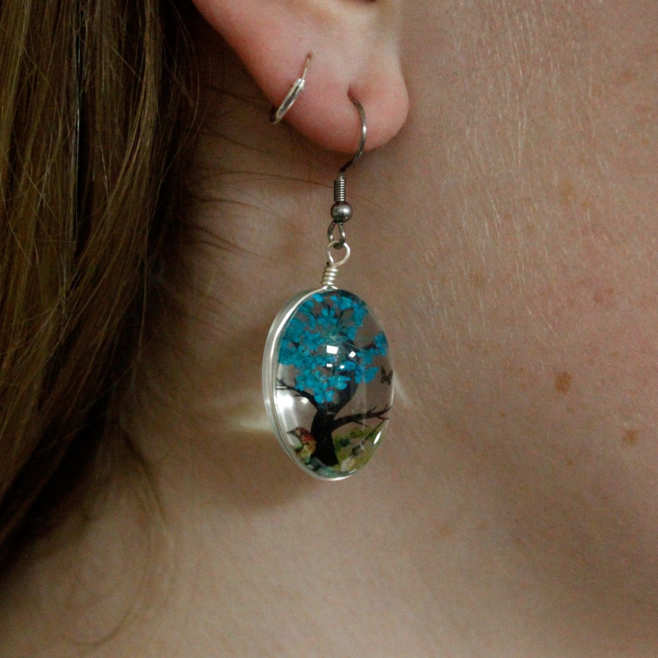 Flores Prensadas - Árvore da Vida - Coral