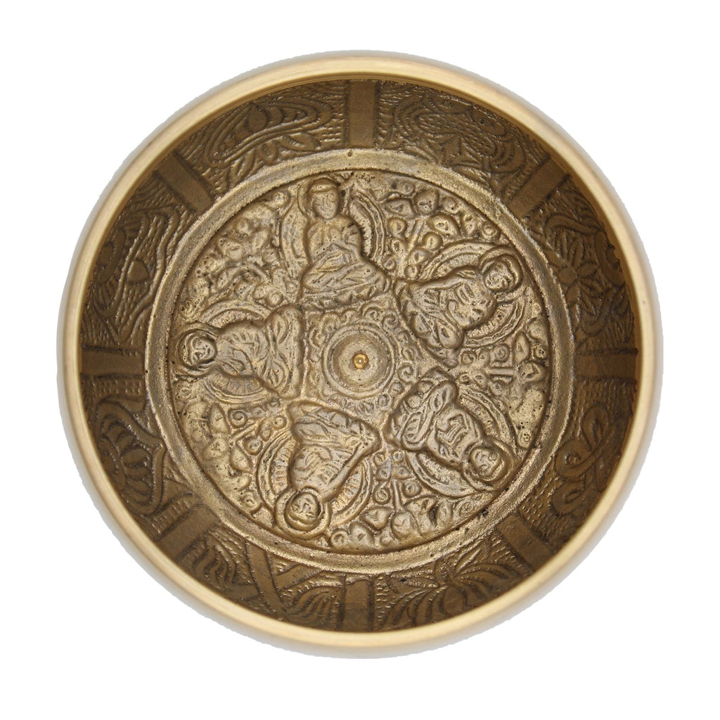 Taça Tibetana Grande - Cinco Budas