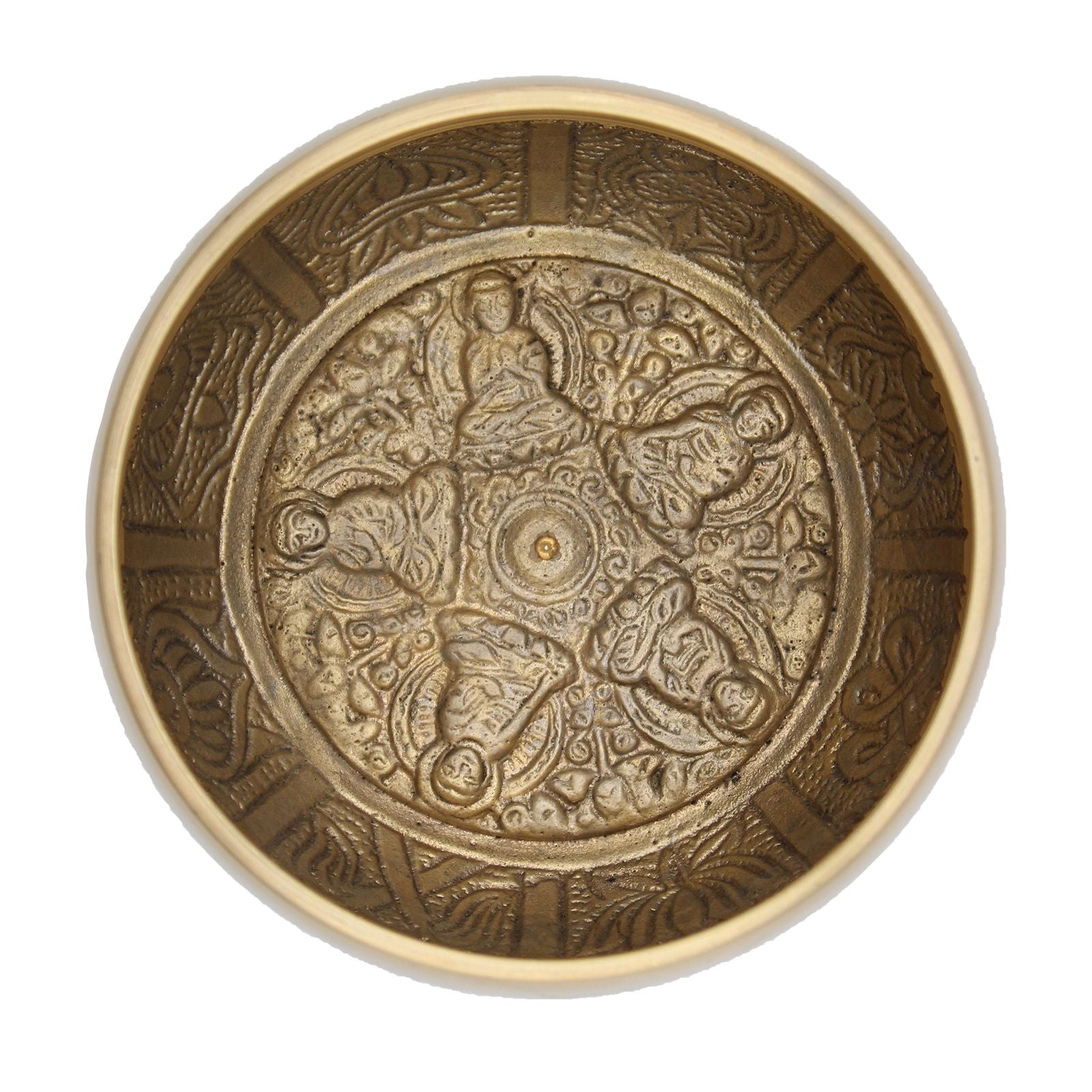 Taça Tibetana Grande - Cinco Budas