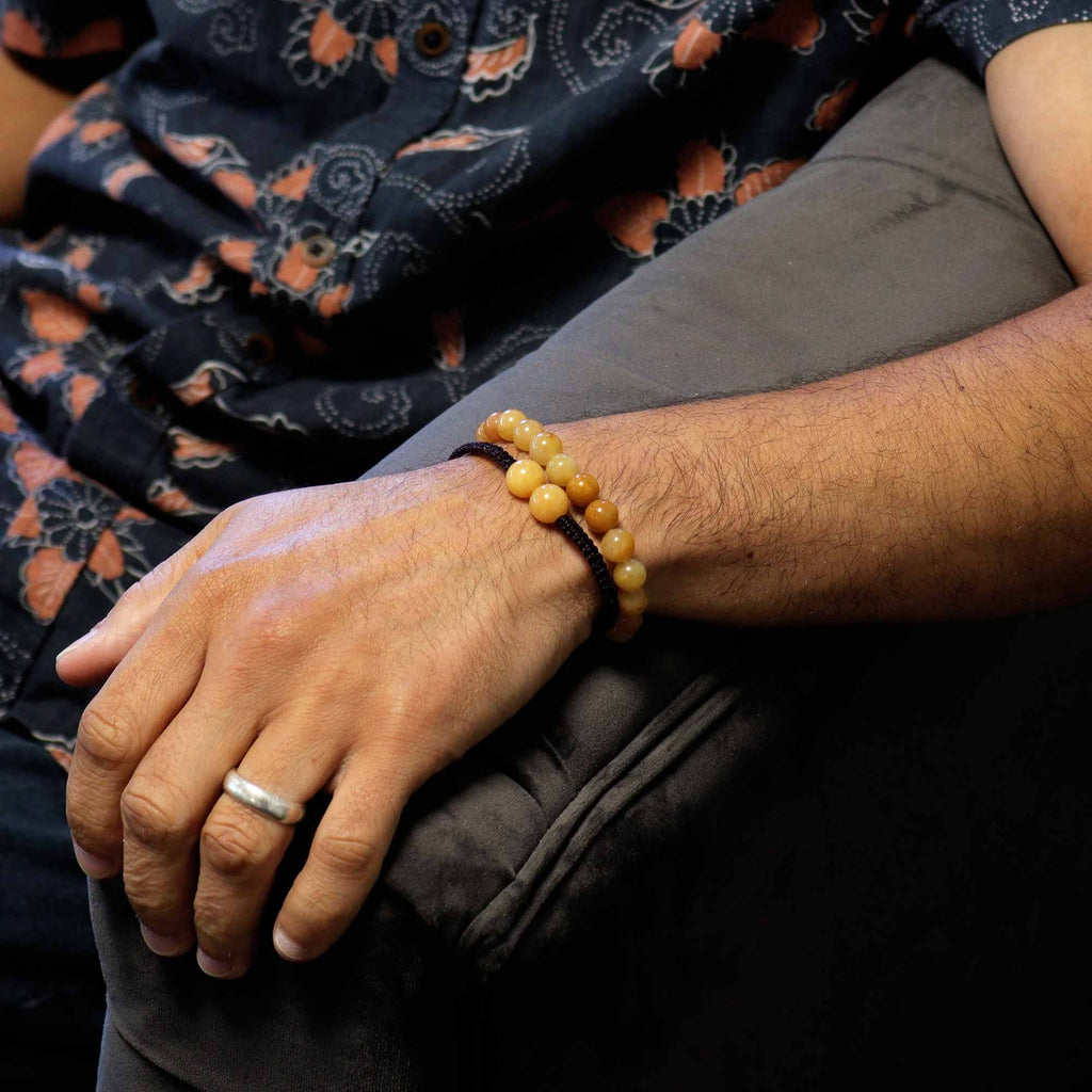 Pulseras de Doble Poder con Gemas - Aventurina Amarilla