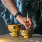 Portai incenso Caneca Ritual Grande 11x6cm - Om