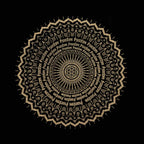 Bolsa tote extra grande lavada à pedra 14oz - Mandala da liberdade