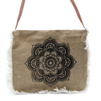 Bolsa com franjas - Estampado Mandala