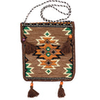 Bolsa tipo bandolera de festival Kilim bege