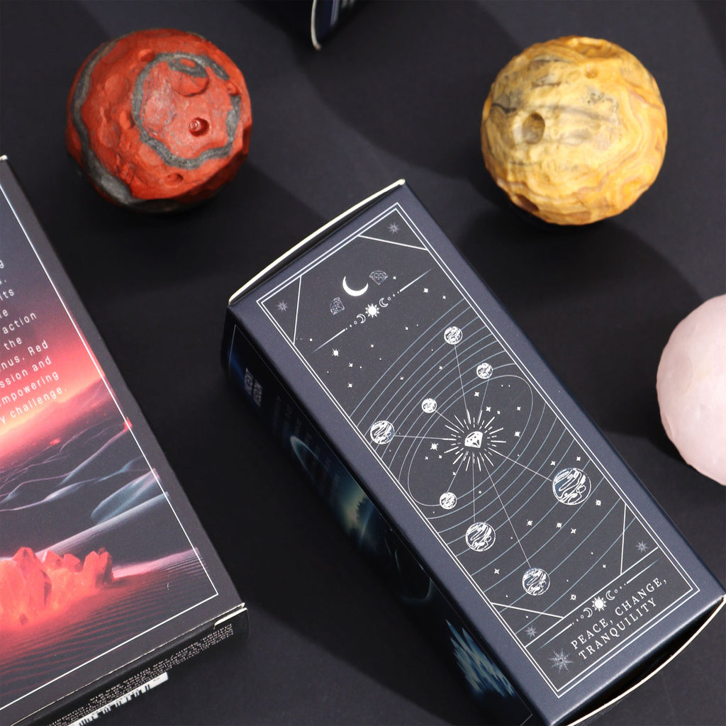 1x Planeta de Jade amarela com suporte - SATURNO - 40mm