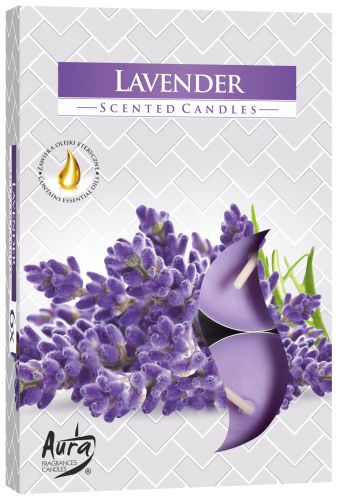 Conjunto de 6 Velas de chá perfumadas - Lavanda