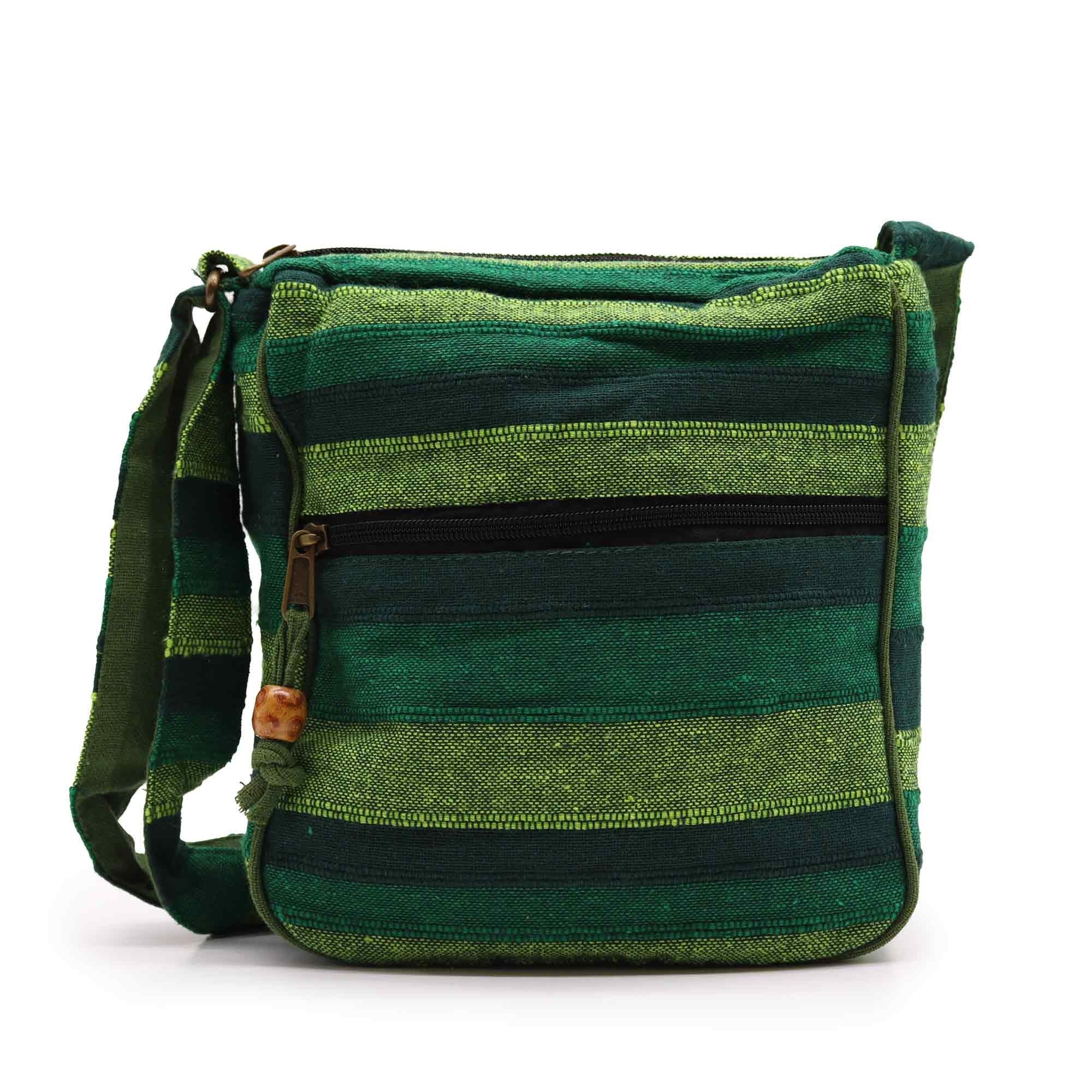 Bolsa Bandolera Nepal (Correia Ajustável) - Verde Bosque