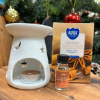 Pack Essência & Luz - difusor de aroma + óleo perfumado + velas aromáticas