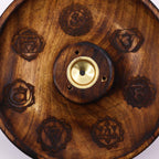 Disco porta incenso para cones e varetas - 7 Chakras