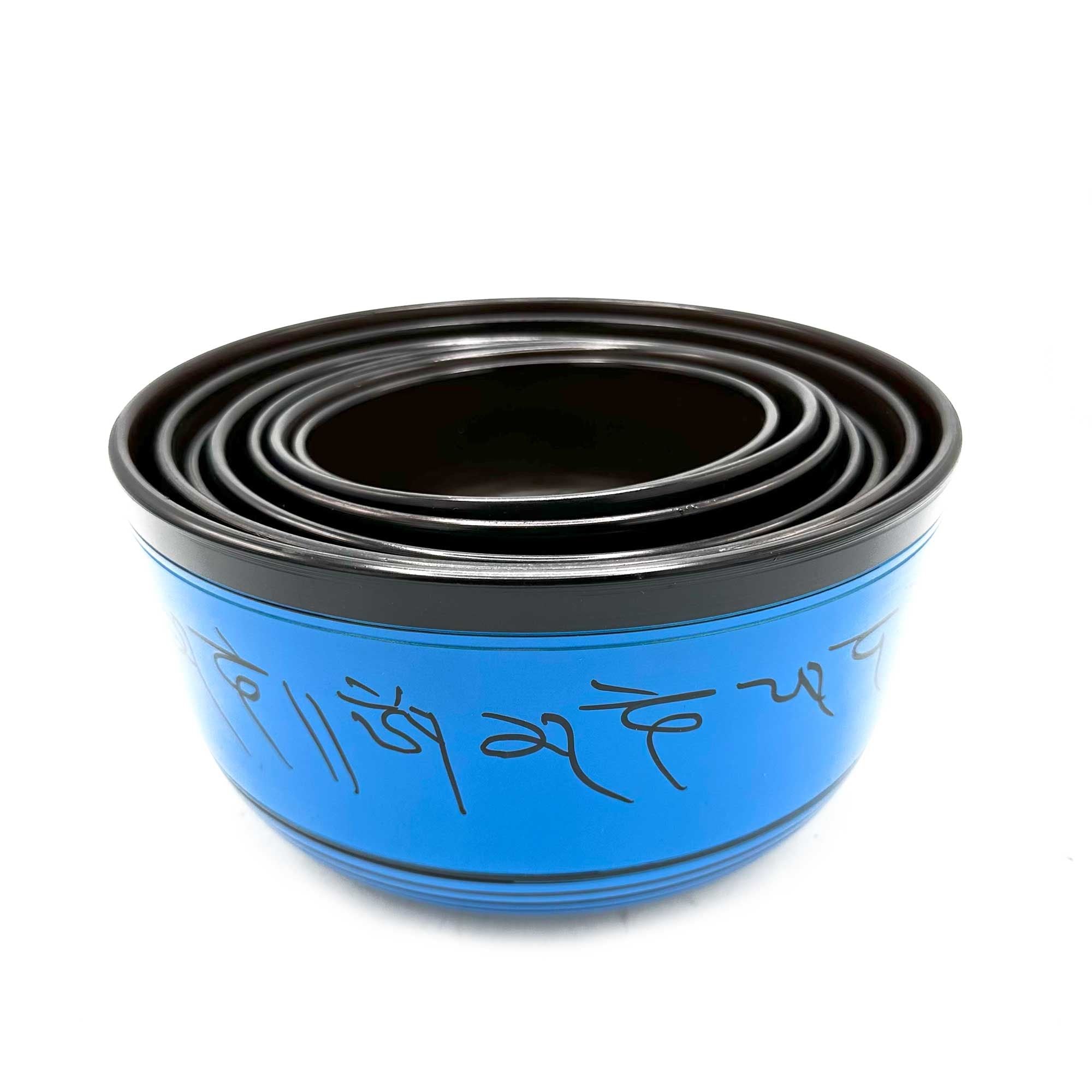 Conjunto de sete taças tibetanas pequenas para chakras (14-22cm)