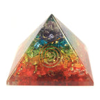 Pirâmide de Orgonite grande 70mm - Gemas de Chakras