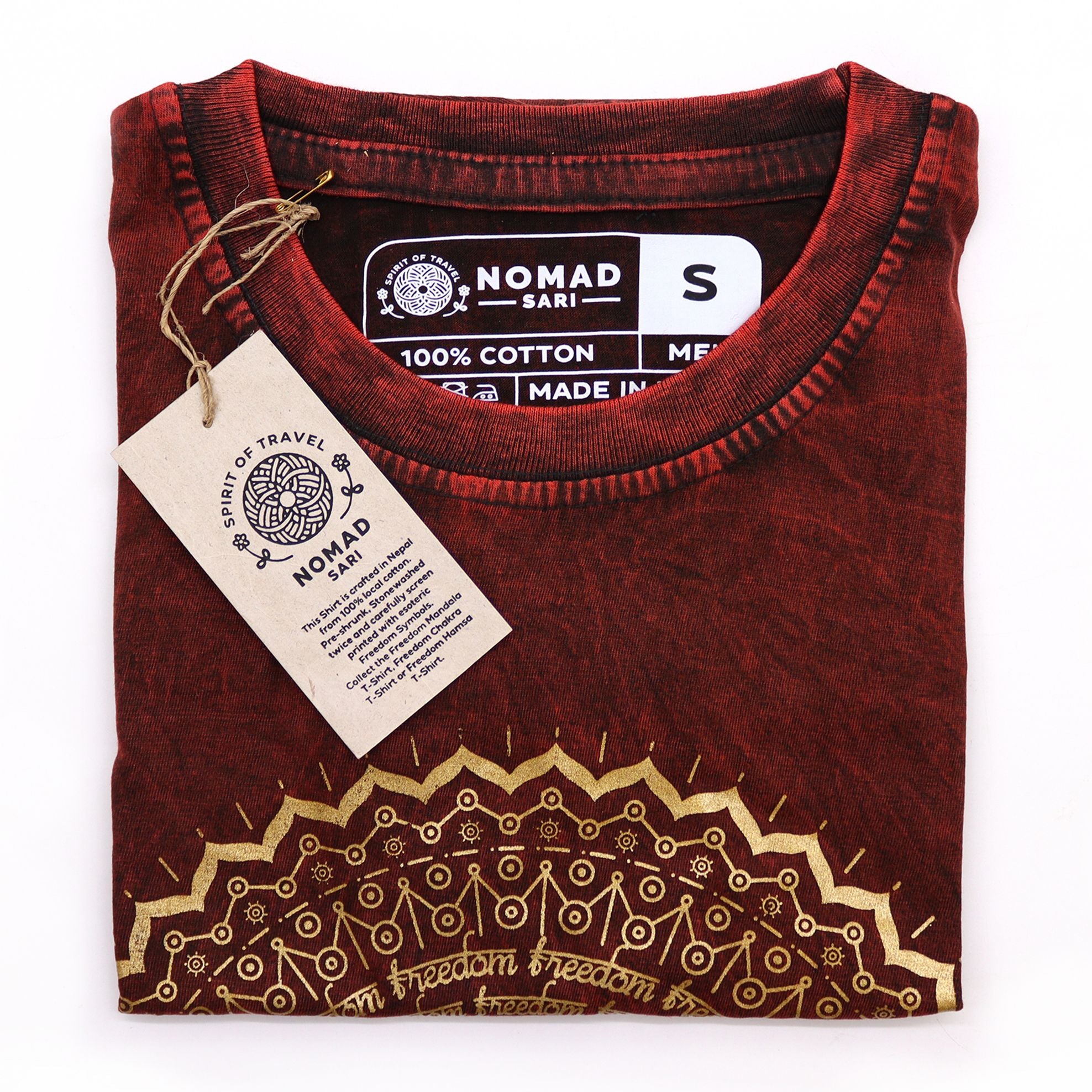 Camiseta Nomad Sari pequena - Mandala - Granada