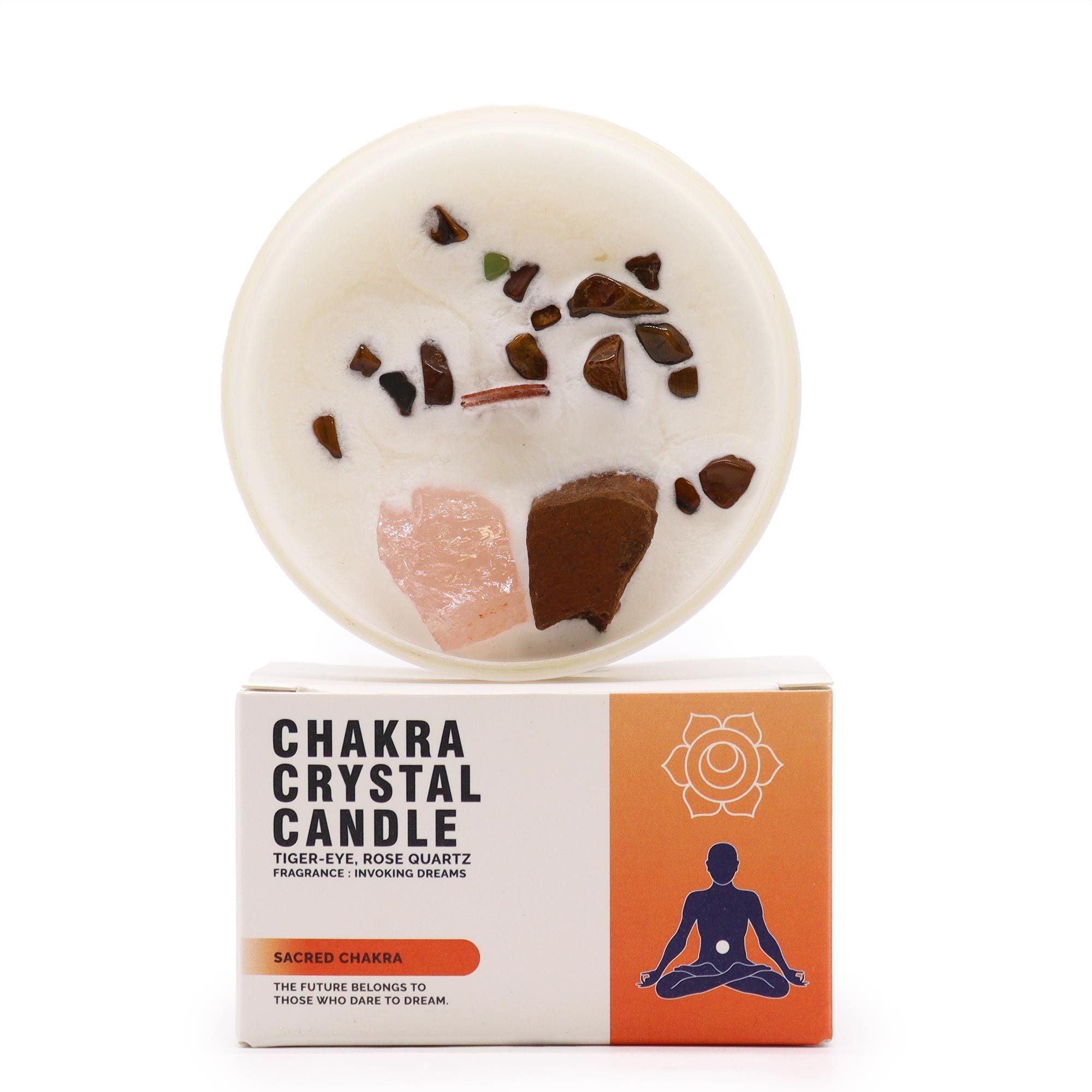 Velas de Cristal dos Chakras - Chakra Gênito-Urinário - Svadhisthana