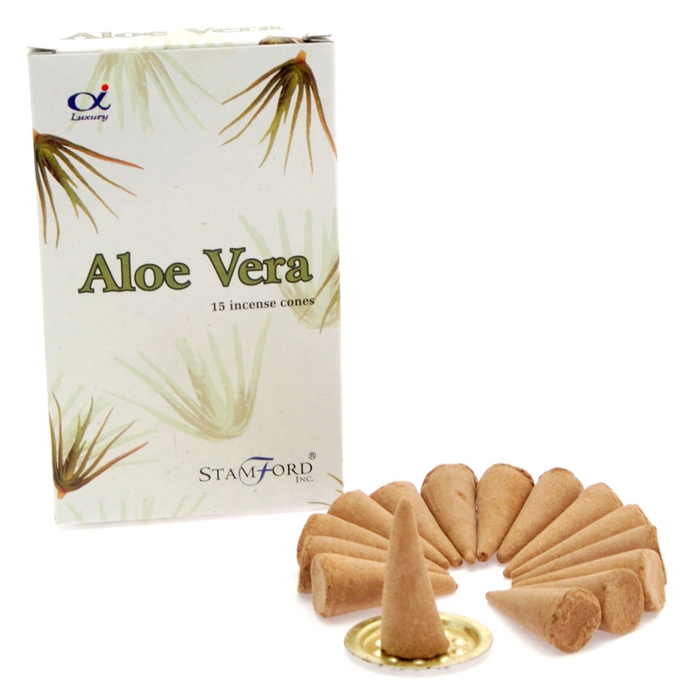 Cones de incenso de Aloe Vera