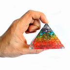 Pirâmide de Orgonite grande 70mm - Gemas de Chakras