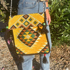 Bolsa Kilim Messenger Festival amarela