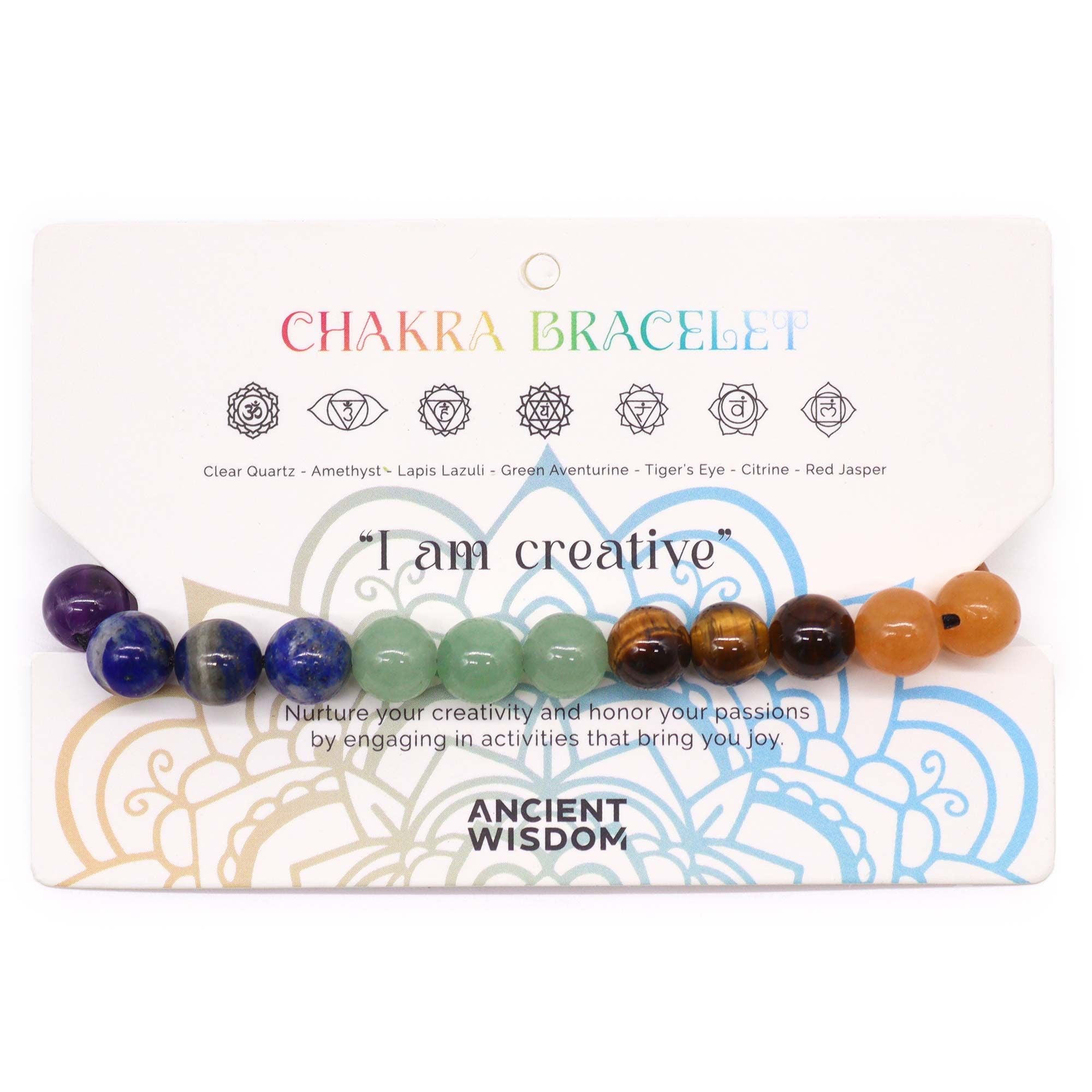 Pulseiras de Chakras - 21 pedras